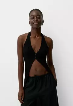 Жилет Bershka, цвет Black Denim