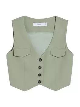 Жилет Bershka, нефрит