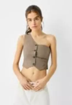 Жилет Bershka, песочный