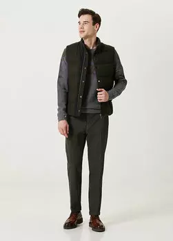 Жилет без рукавов цвета хаки Network