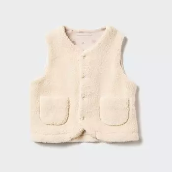 Жилет флисовый UNIQLO, светло-бежевый