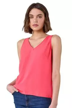 Жилет без рукавов с V-образным вырезом Roman, розовый