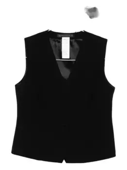 Жилет без рукавов с застежкой на пуговицы Marina Rinaldi, черный