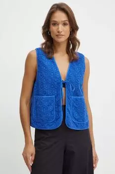 Жилет без рукавов Weekend Max Mara, синий
