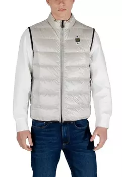 Жилет Blauer с воротником стойкой, серый