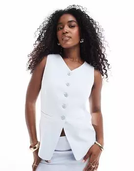 Жилет-букле New Look в синем цвете