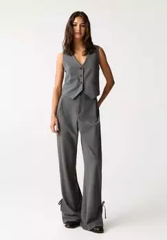 Жилет BUTTON PULL&BEAR, серый