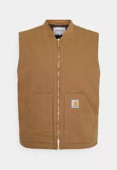 Жилет Carhartt WIP КЛАССИЧЕСКИЙ ЖИЛЕТ, цвет hamilton brown rinsed
