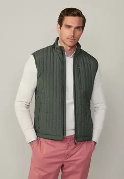 Жилет CHANNEL Hackett London, зеленый