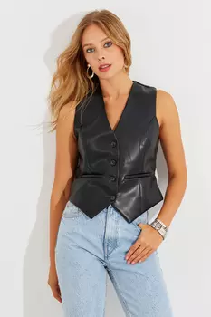 Жилет - Черный - Базовый Cool & Sexy, черный