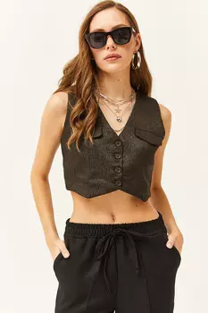 Жилет - Черный - Базовый Olalook, черный