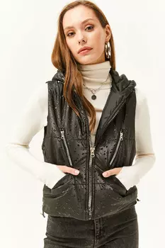 Жилет - Черный - Базовый Olalook, черный