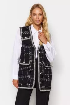 Жилет - Черный - Базовый Trendyol Modest