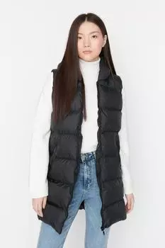 Жилет - Черный - Пуховик Trendyol, черный