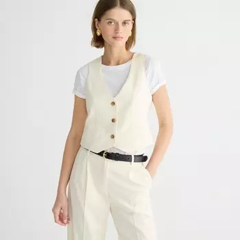 Жилет Classic-Fit из городского твила J.Crew, белый
