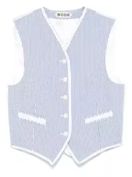 Жилет Club Stripe BODE, белый