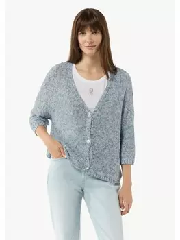 Жилет comma CI Strickjacke kurzarm, синий