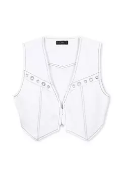 Жилет CON EYELET Calliope, белый