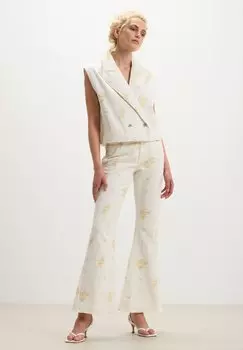 Жилет CON RICAMI Calliope, бежевый