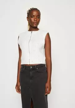 Жилет Cotton On ТЕКСТУРНЫЙ ЖИЛЕТ НА МОЛНИИ, белый