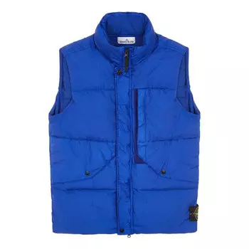 Жилет crinkle reps down vest 'blue' Stone Island, синий