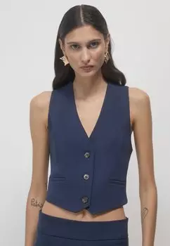 Жилет CROP TINTA UNITA Calliope, синий