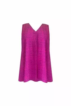 Жилет Curve из джерси сливового цвета со складками спереди Live Unlimited, фиолетовый