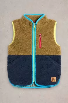 Жилет цвета борг блок White Stuff, зеленый