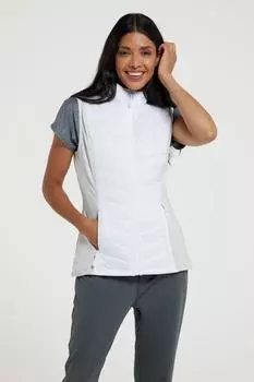 Жилет действия Водостойкий утепленный жилет с подкладкой Mountain Warehouse, белый