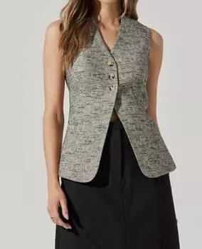 Жилет Delphia в черном цвете с пятнами ASTR