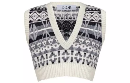 Жилет детский Dior, серый / черный