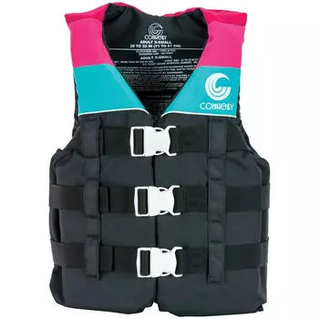 Жилет детский для вейкбординга Connelly Junior Retro Nylon CGA Wakeboard Vest - Girls 2023, мультиколор