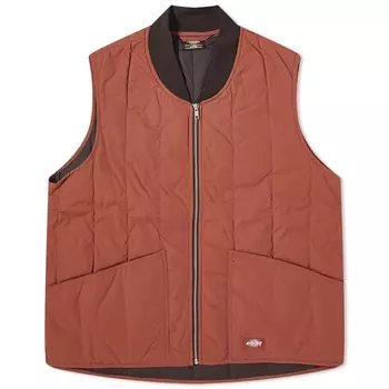 Жилет Dickies Premium Collection Quilted, красное дерево