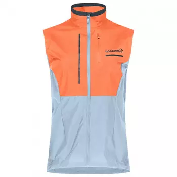 Жилет для бега Norrna Women's Senja Aero90 Vest, цвет Flamingo/Blue Fog