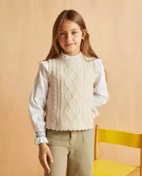 Жилет для девочки-бестселлера Coconut El Corte Ingls, бежевый