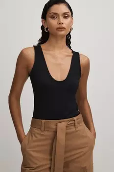 Жилет для подводного плавания с круглым вырезом Good American, черный