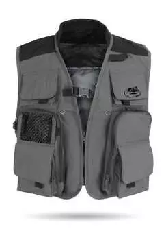 Жилет для рыбалки на манту Normani, серый