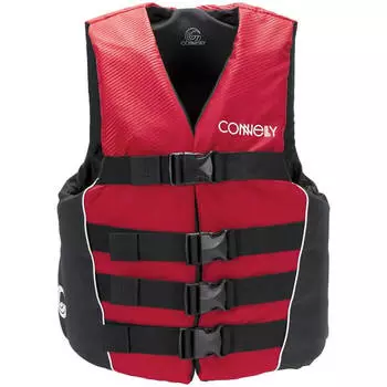 Жилет для вейкбординга Connelly Promo Tunnel Nylon CGA Vest 2023, красный/черный