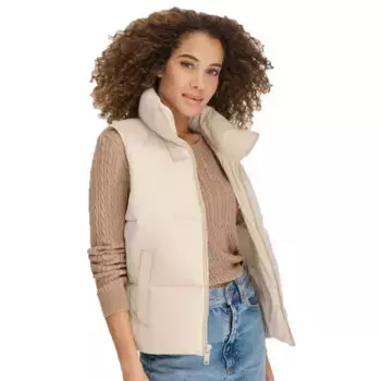 Жилет Dockers Hd Matte Soft Bubble Puffer, серый/бежевый