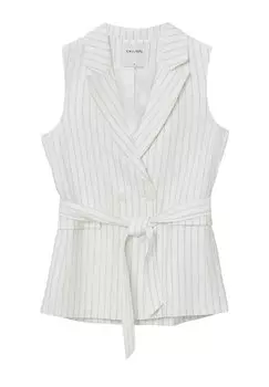 Жилет DOPPIOPETTO A RIGHE Calliope, белый