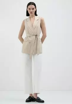 Жилет Doppiopetto Con Fusciacca Calliope, слоновая кость