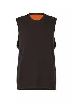 Жилет drawing knit Homme Pliss Issey Miyake, коричневый