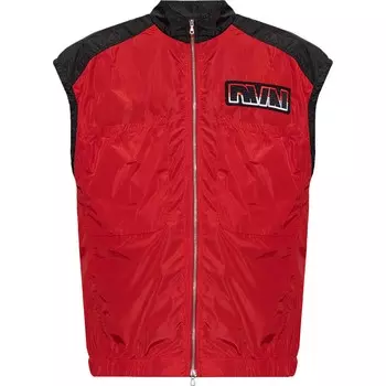 Жилет Dries Van Noten Embroidered Zip Up, красный/мультиколор