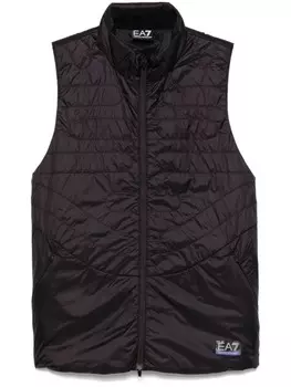 Жилет Ea7 Emporio Armani с логотипом, черный