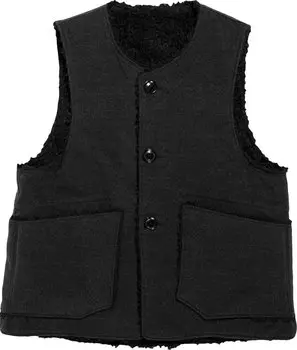 Жилет Engineered Garments Polyester Fake Melton Over Vest 'Black', черный