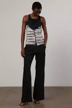 Жилет Eris с бретелькой на шее принтом тай-дай и отделкой из бисера Religion, черный