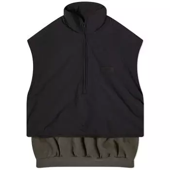 Жилет Fear Of God Essentials Spring Nylon Fleece Mockneck, цвет Ink & Jet Black