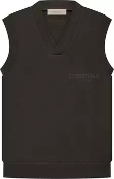 Жилет Fear of God Essentials V Neck Vest 'Off Black', черный