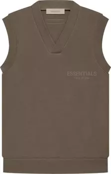 Жилет Fear of God Essentials V Neck Vest 'Wood', коричневый