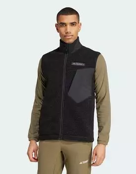 Жилет флисовый adidas Terrex Xploric High Pile черного цвета adidas performance